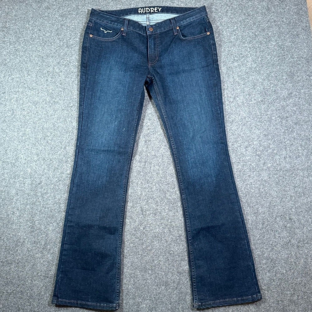 Kimes Ranch Audrey Womens Dark Wash Bootcut Jeans Size 12/32 Made in USA
